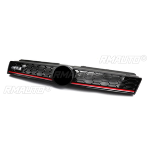 Rejilla Superior Delantera de Malla de Panal para Volkswagen VW Polo 2014 2015 2016 2017 2018 Estilo GTI Parrilla de Carreras - Product Image 2