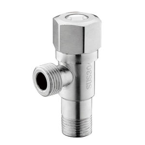 Zimani Stainless Steel Angle Valve 20mm Female Thread Hexagonal Wheel Stop Valve For <b>Hot</b> And <b>Cold</b> Water - Product Image 3