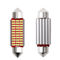 Nouvelle lampe de lecture LED pour voiture, double pointe, 3014, 31/36/39/41mm, décodage, éclairage de plaque d'immatriculation, 6000k, 12V