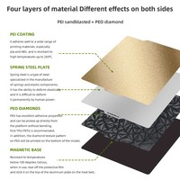 Plateau de construction amélioré de 257x257 mm pour imprimante 3D Bambu Lab P2S/X1/X1C/X1E/P1P/ P1S/A1, en acier à ressort, plateforme amovible
