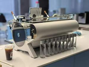 Machine à expresso professionnelle semi-automatique à deux groupes, boîtier en acier inoxydable, pression de 9 bars, capacité de 12 tasses - Product Image 3