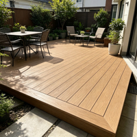 Plancher composite WPC pour extérieur à prix avantageux, design personnalisé, lames de terrasse creuses en bois-plastique