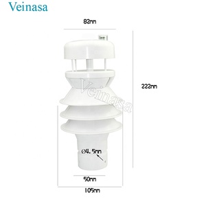 เวเนซา-THRWP-02 เครื่องวัดความเร็วลมอเนกประสงค์สำหรับอุตสาหกรรมกลางแจ้ง RS485 เซ็นเซอร์วัดปริมาณน้ำฝนและลม สถานีตรวจอากาศอัตโนมัติ เวเนซา-THRWP-02 - Product Image 3