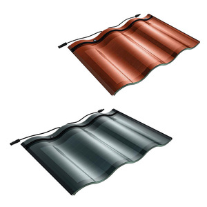 32W BIPV Langlebige Gebogene Photovoltaik-Dachziegel für Hausdächer <span class=keywords><strong>Solar</strong></span>-Dachziegel Dreifach Gebogene <span class=keywords><strong>Solar</strong></span>-Dachziegel - Product Image 4