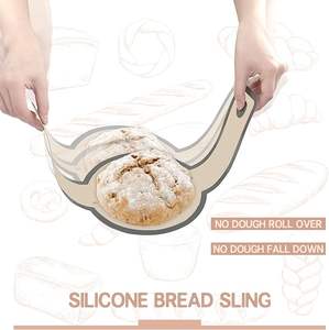 Imbragatura per pane in Silicone per forno olandese 2 pezzi per pane riutilizzabile antiaderente con manici lunghi facile da trasferire pane a lievitazione naturale - Product Image 5