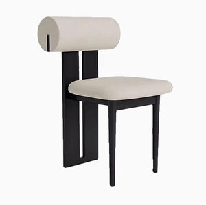 Nordic Design moderno in legno massello sedia da pranzo in tessuto imbottito sedie da ristorante per la casa di Hotel appartamento casa Bar uso cucina - Product Image 5