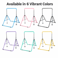 Barre de gymnastique horizontale pliable pour enfants en acier inoxydable, haute capacité de charge, réglable en hauteur, équipement de fitness junior, vente en gros
