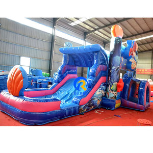 Nouvelle structure gonflable commerciale La <span class=keywords><strong>Petite</strong></span> Sirène avec toboggan aquatique et piscine, château gonflable pour enfants, idéale pour la location événementielle - Product Image 1