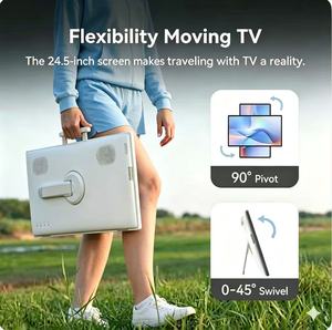Téléviseur portable flexible 24,5 pouces 16:9 avec écran tactile, moniteur 1080p Android 13, certification Google EDLA avec caméra - Product Image 1