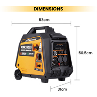 MaXpeedingrods 3.5 3.2 KW Generator Inverter Bensin LPG Tenang Bahan Bakar Ganda Paralel untuk Taman Halaman Luar Ruangan