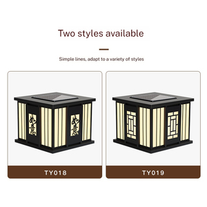 Moderno IP65 luci solari a LED impermeabili da giardino eleganti <span class=keywords><strong>fari</strong></span> a colonna esterna a risparmio energetico con telecomando - Product Image 5