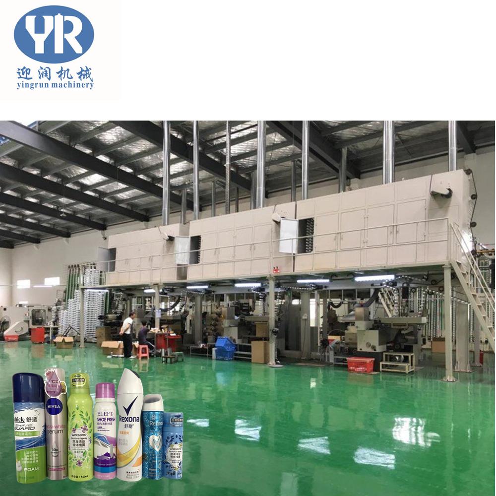 Переработанный пустой алюминиевый аэрозольный баллон для машины по производству распылительной краски