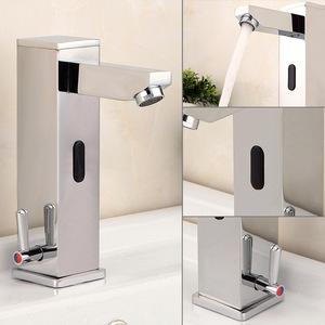 Salle de bains eau chaude et froide capteur <span class=keywords><strong>mitigeur</strong></span> <span class=keywords><strong>infrarouge</strong></span> Induction automatique sans contact bassin robinet usine - Product Image 3