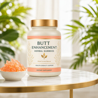 Complément Alimentaire Naturel Sans Gluten pour Adultes, Gummies BBL pour le Rehaussement des Fesses, Marque Privée OEM