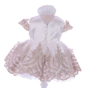 เดรสคลุมเข่าแขนยาวผ้าลูกไม้สำหรับเด็กผู้หญิงชุดเดรสสำหรับงานแต่งงานดีไซน์ใหม่ทันสมัยสำหรับฤดูใบไม้ผลิออกแบบได้ตามต้องการ - Product Image 5