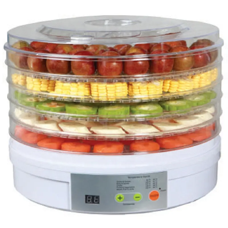 Machine électrique de séchage de viande, 5 plateaux avec Protection contre la chaleur, déshydrateur de fruits, de légumes et d'aliments