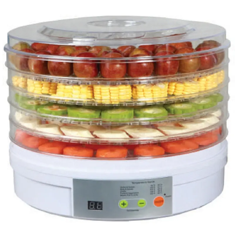 Electric Home 5 Tabletts Überhitzung schutz Fleisch Fisch Trocknungs maschine Gemüse Obst Lebensmittel Dehydrator