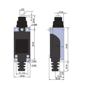 CNTD Changde TZ-8111 Micro-interrupteur électrique de fin de course à pression, étanche et anti-poussière avec max. Courant de 10A - Product Image 3