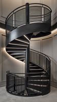 Kits d'escaliers en spirale intérieurs et extérieurs de style élégant