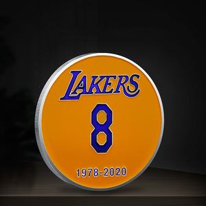 Clásico conmemorativo <span class=keywords><strong>Kobe</strong></span> BRYANT Camisa naranja Moneda Los Angeles Lakers Nba Medalla de baloncesto Colección conmemorativa - Product Image 3