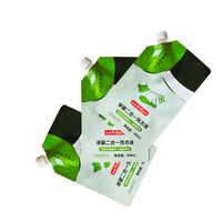 Sachet Doypack PE de 500 ml avec bec verseur pour lessive liquide, impression en héliogravure, pour emballage de lessive à la main