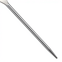 Spatule en acier inoxydable pour masque facial, outil de maquillage pour une couverture uniforme et un correcteur, spatule cosmétique, grattoir, palette, bâton de mélange