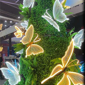 Lumière décorative LED 3D lumineuse en forme de grand papillon, 12V DC, motif papillon dynamique simulé, pour mariage, jardin, arbre, éclairage nocturne - Product Image 5