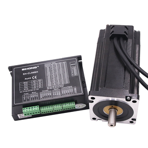 Motor paso a paso de circuito cerrado, híbrido, trifásico, de acero inoxidable, 12 Nm, Nema34, 6A, 60V, 42, de fábrica china - Product Image 1