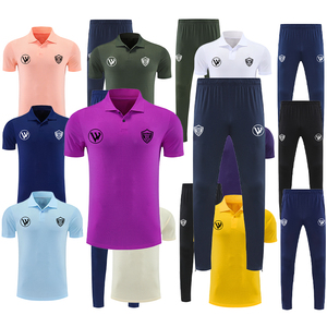 Nuova Collezione di Tute da <span class=keywords><strong>Calcio</strong></span> per Uomo, Traspiranti e ad Asciugatura Rapida, 100% Poliestere, Manica Corta, Completo da Allenamento - Product Image 2