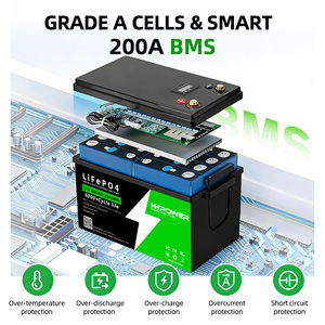 Pack de batteries au lithium personnalisé 12V 24V 36V 48V 60V 72V 60Ah 100Ah 200Ah 300Ah 400Ah, pack de batteries au lithium-ion solaire avec BMS PL72174 - Product Image 2