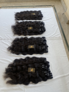 Factory Wholesale Raw Temple Human Hair <b>Extensions</b> From India Mink Brazilian Hair Supplier Raw Hair Weave Bundles - Product Image 3