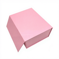Boîte cadeau pliable de qualité supérieure, boîte cadeau en papier à couvercle rabattable avec poignée portable, boîte cadeau pliable pour artisanat