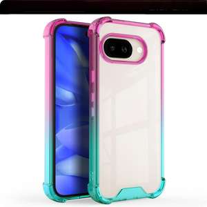 Funda transparente compatible con Google Pixel 9 Pro XL, protección contra caídas en las cuatro esquinas para Google Pixel 9A, funda degradada de dos tonos. - Product Image 6