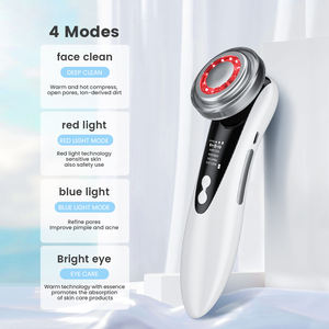 5 in 1アンチエイジングフェイスビューティーデバイス電気マッサージャー暖かい振動クリーンファーミングリフティング目の肌の若返りケアマシン - Product Image 4