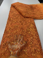 Dentelle en filet brodée de perles de couleur vert herbe NI.AI de haute qualité, dentelle africaine soluble dans l'eau pour robe de soirée pour femmes LY6596