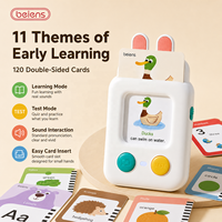Cartes flash parlantes pour tout-petits, 120 pièces, cartes double face, machine d'apprentissage, jouet éducatif, en stock, prêtes à être expédiées