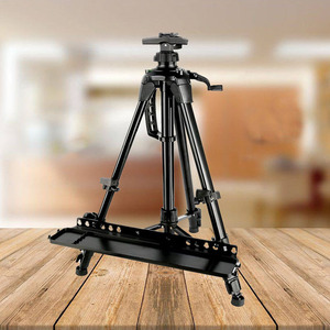 Chevalet de croquis manuel Bertha avec plateau, en fer noir, portable pour l'extérieur, support de peinture sur trépied pour exposition artistique - Product Image 3
