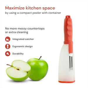 Contenedor Frutas Verduras Multifunción Acero Inoxidable Manual Cocina Pelador - Product Image 2