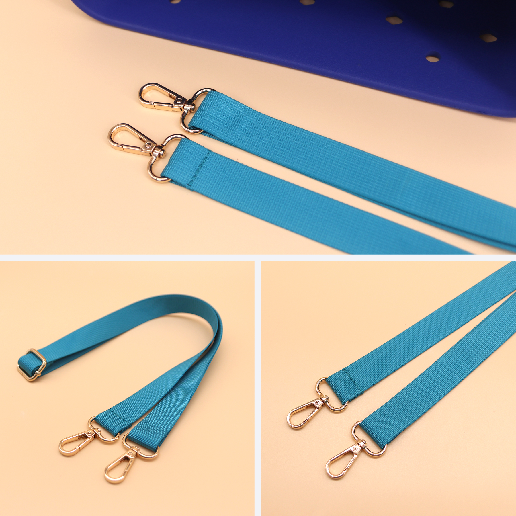 Factory Wholesale Custom Black Adjustable Messenger Bag Strap With Metal Buckle Durable EVA Beach Bag Tote Computer Bag Straps