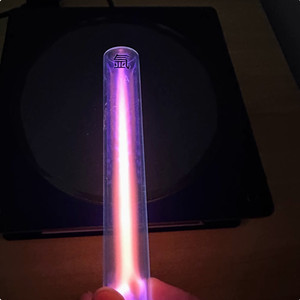 Tube d'éclairage à gaz inertes scellé sur mesure (He/Ne/Ar/Kr/Xe/N₂), Station d'affichage lumineuse sans fil magnétique haute fréquence X38 - Product Image 1