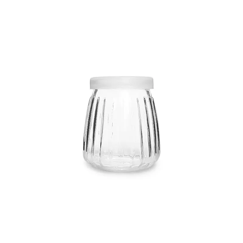 Bianco PE PP facile da aprire il coperchio tappo in plastica per budino di latte bottiglia di vetro e vaso di 100ml 200ml