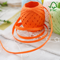 Cordon en papier raphia coloré de 20 m, ficelle écologique pour loisirs créatifs et cadeaux
