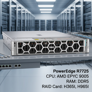 Servidor en Rack Dell PowerEdge R7715 R7725 con Chasis de 2.5”/3.5”, CPU AMD EPYC 9005, RAM DDR5, Tarjeta RAID H365i H965i H975i / Proveedor - Product Image 1