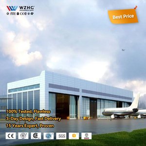 อาคารโรงงานสำเร็จรูปเหล็กเกรดการบิน ทนทานต่อสภาพอากาศ ทนทานต่อการกัดกร่อน อายุการใช้งาน 50 ปี 5+ ปี - Product Image 1