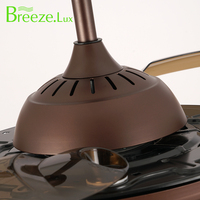Breeze.Lux Lámpara de techo LED de madera blanca moderna, ventilador para decoración interior del hogar con diseño tradicional para baños, interruptor de Control remoto