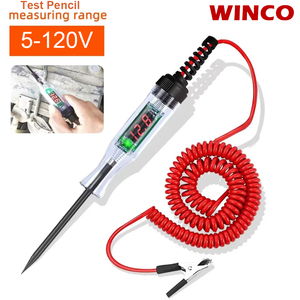 Fabrika Satışları 5-120V Dijital Elektrik Test Kalemi Dijital Araba Kamyon Voltaj Devre Test Cihazı Teşhis Probu Test Kalemi - Product Image 1