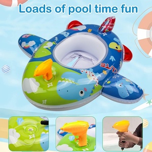 Flotador Inflable con Forma de Auto para Bebés, Asiento de Natación de PVC con Ruedas y Bocina para Piscina - Product Image 3