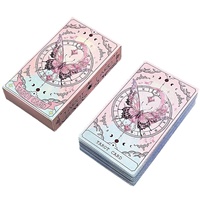 Tarot Wester Classic, jeu de tarot de haute qualité, 78 cartes en papier, nouveau, original, apprentissage et prévision, emballage en boîte couleur papillon rose