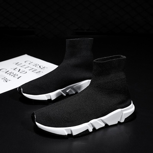 Giày thể thao thời trang nữ thiết kế riêng, logo thương hiệu, số lượng đặt hàng tối thiểu thấp, kiểu dáng đường phố, cổ thấp cao, chất liệu mềm mại như tất, dành cho nam - Product Image 4