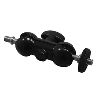 Support de moniteur multifonction Poyinco JN-001 à double rotule avec vis 1/4\" pour appareil photo reflex numérique, caméscope, cage et éclairage LED